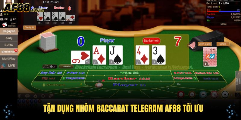 Tận dụng nhóm baccarat Telegram AF88 tối ưu